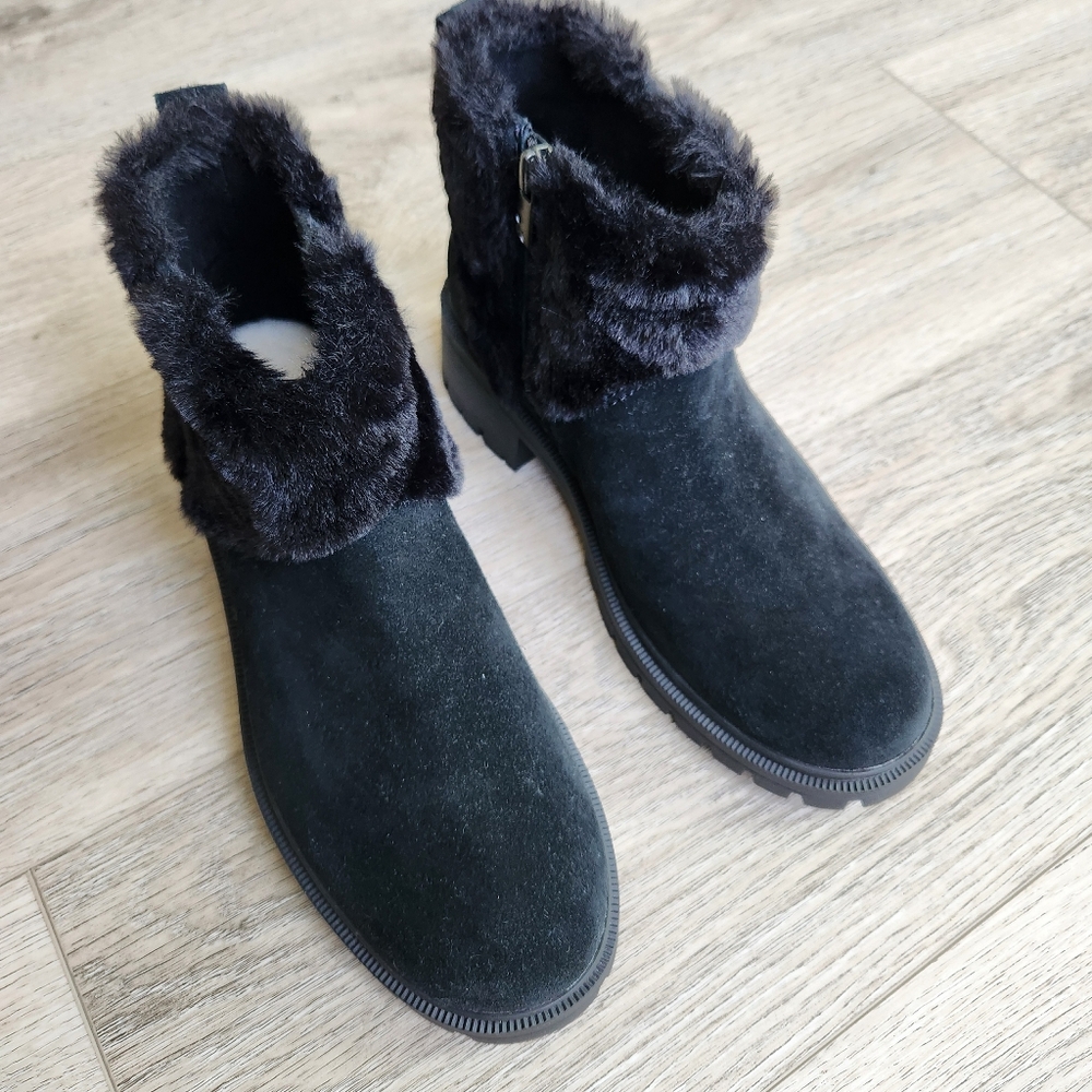Koolabura by Ugg Berea Fuzz Ankle Boots Womens 7 Faux Fur Winter Nwot - Picture 4 of 13